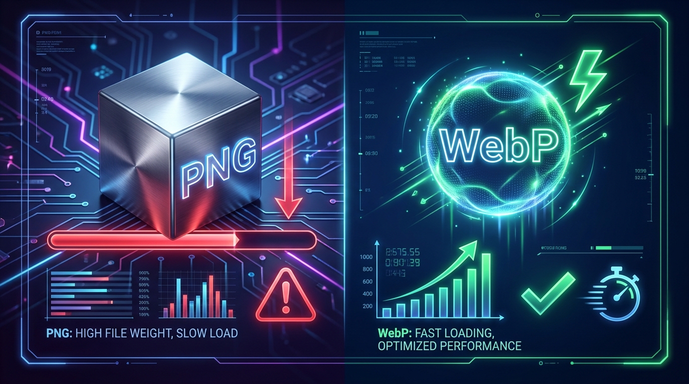 WebP vs PNG: Speeding Up Website Core Web Vitals with Compressed Transparency