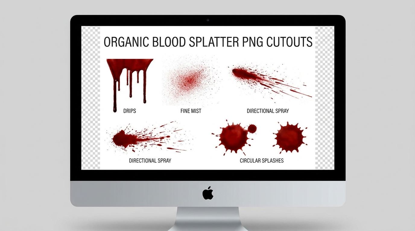 Creative Ways to Use Blood Splatter PNG: Horror Effects and Graphic Design Tips