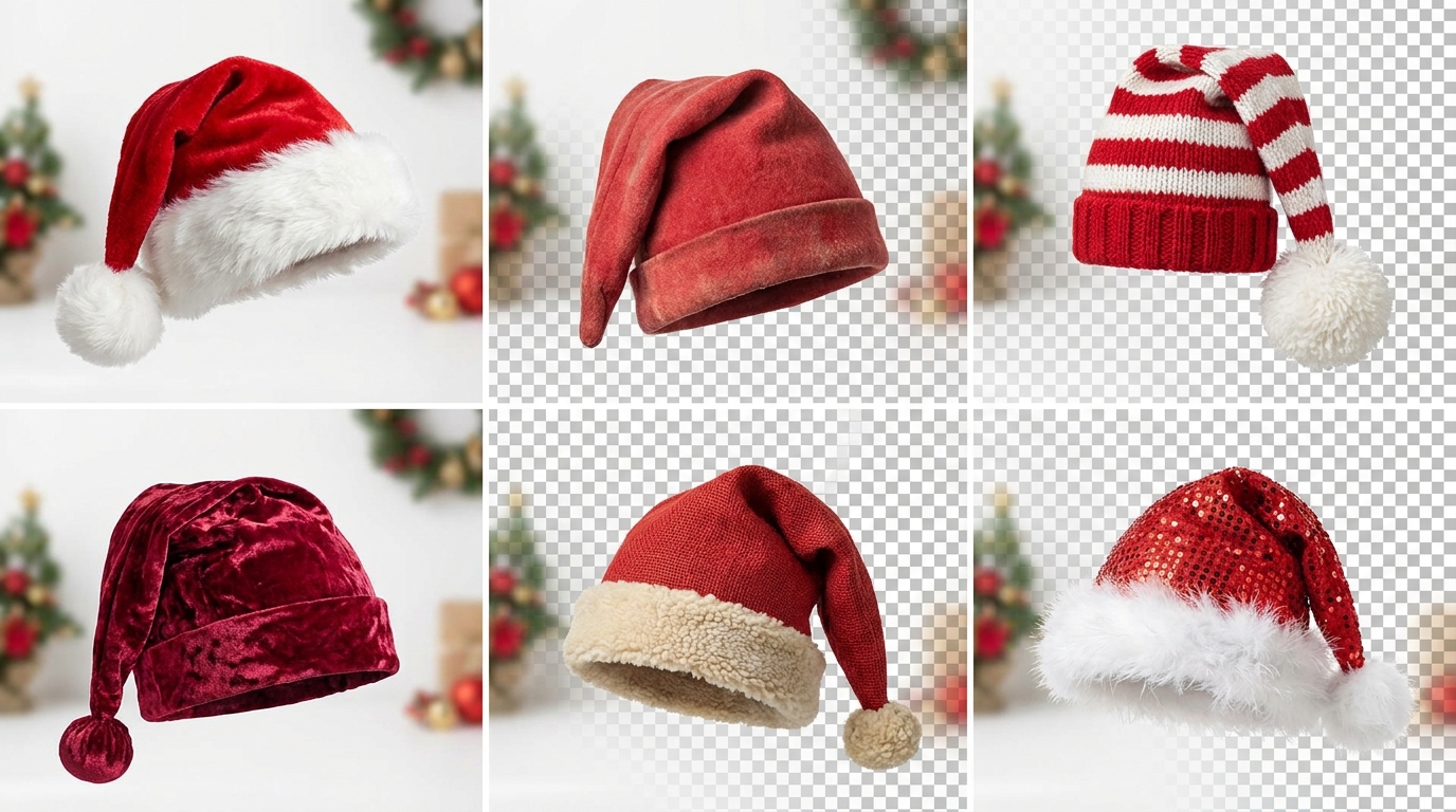 How to Use Santa Hat PNG: Creating Festive Holiday Graphics and Card Designs