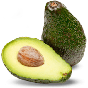 Cutted two avocados PNG