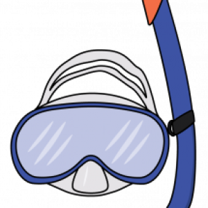 Snorkel, diving mask PNG