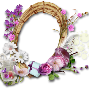 Floral frame PNG