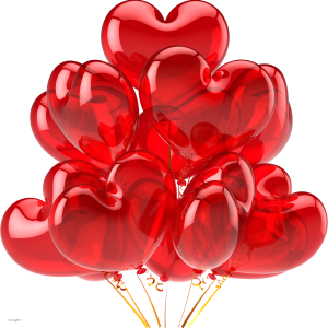Red balloon PNG image, free download