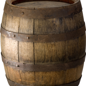 wooden barrel PNG image
