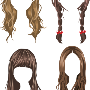 Hair wig PNG