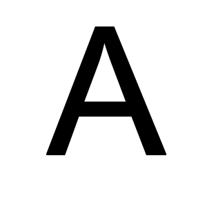 letter A PNG