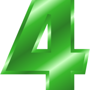 Number 4 PNG