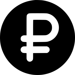 Russian ruble PNG