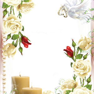 Wedding frame PNG