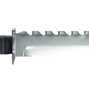 tactical black knife PNG image