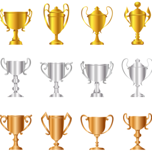 Award trophy cup