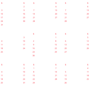 Calendar 2021 year PNG