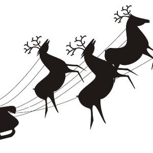 Santa sleigh PNG