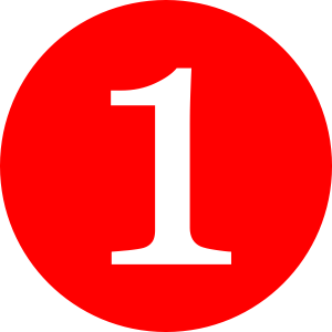 Number 1 PNG
