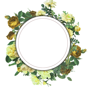 Floral frame PNG