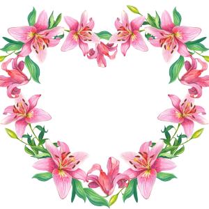 Floral frame PNG