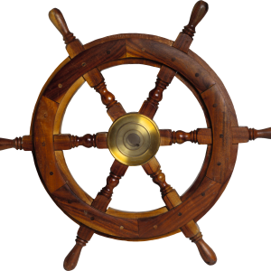 Ship's wheel, rudder PNG