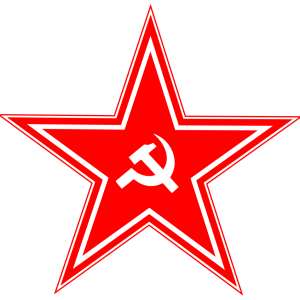 red USSR star PNG image