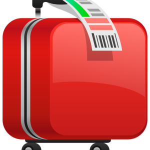 Baggage, trolley bag PNG