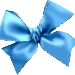 Blue bow PNG image