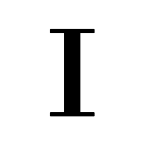 letter I PNG