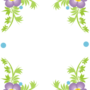 Floral frame PNG