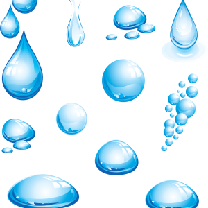 Water drops PNG image