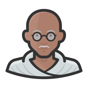 Mahatma Gandhi PNG