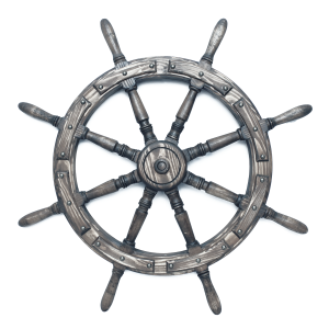 Ship's wheel, rudder PNG