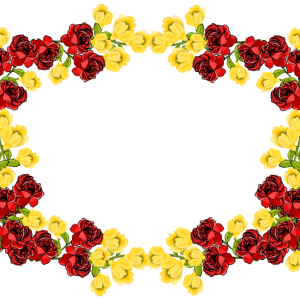 Floral frame PNG