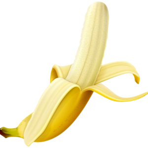 Peeled banana PNG image