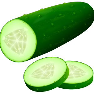 Cut cucumber PNG