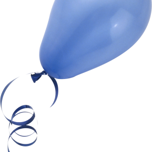 Blue balloon PNG image