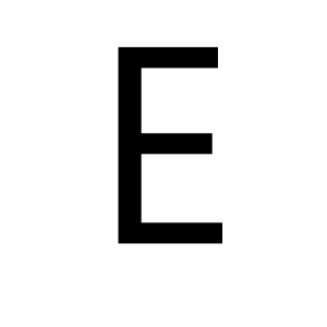 Letter E PNG