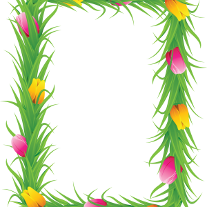 Floral frame PNG