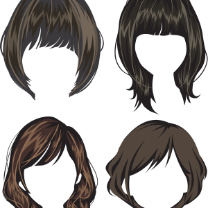 Hair wig PNG