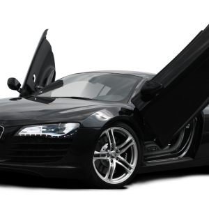 black R8 AUDI PNG car image