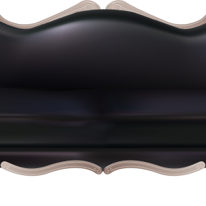 Black sofa PNG image