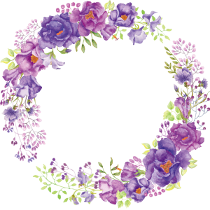 Floral frame PNG