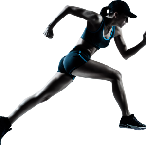 Running woman PNG image