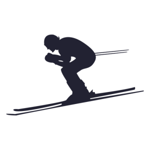 Skiing PNG