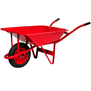 Wheelbarrow PNG picture red