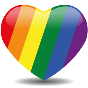 LGBT heart PNG