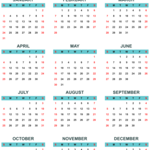 Calendar 2021 year PNG