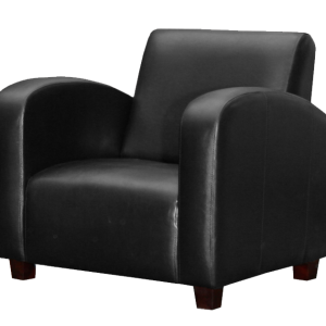 Black armchair PNG image