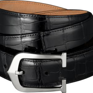 black leather belt PNG image