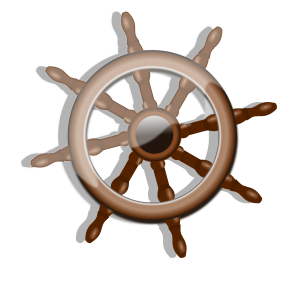Ship's wheel, rudder PNG