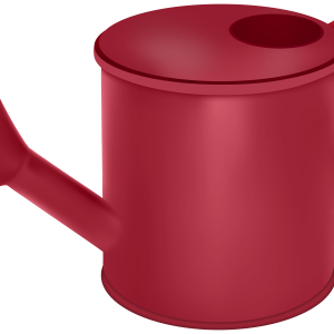Watering can red PNG