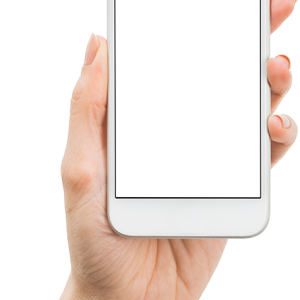 Phone in hand PNG
