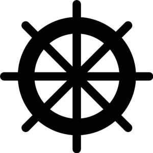 Ship's wheel, rudder PNG